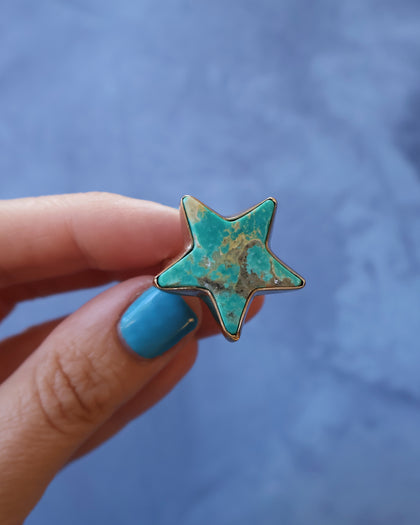 Star Ring in Campitos Turquoise & Gold Alchemia