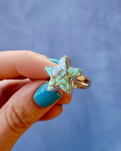 Star Ring in Campitos Turquoise & Sterling Silver