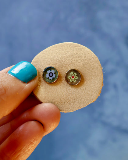 Flower Power  Mismatched Studs