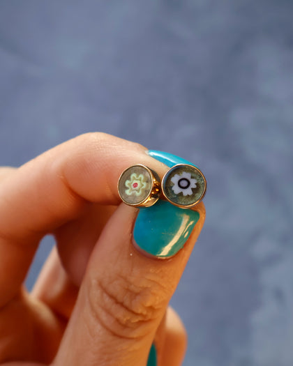 Flower Power  Mismatched Studs