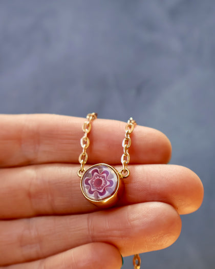 Flower Power Millefiori Necklace
