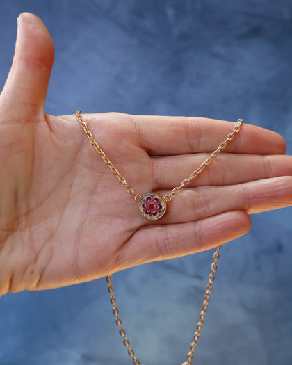 Flower Power Millefiori Necklace