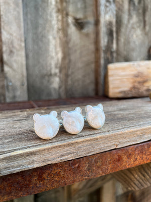 White Bear Ring in Sterling Silver