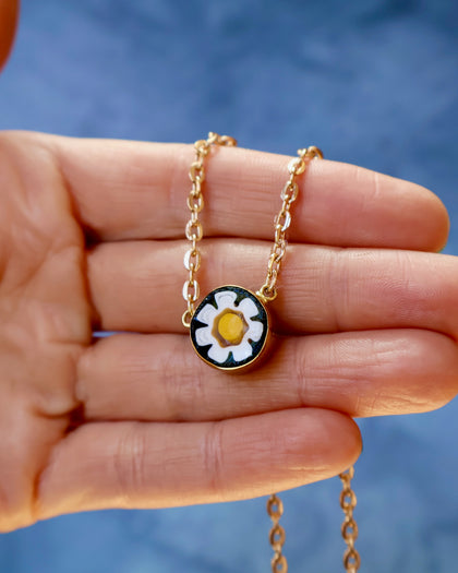 Flower Power Millefiori Necklace