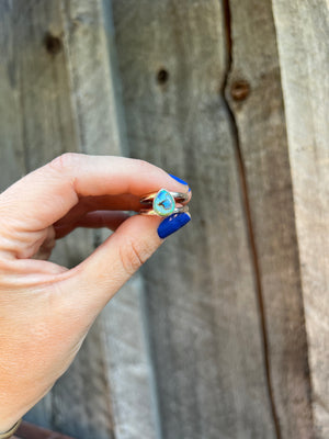 Opal Double Band Ring in Sterling Silver #207