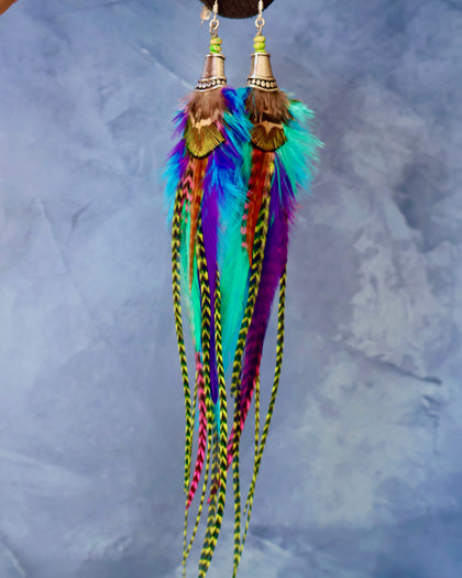 Bright Feather Earrings