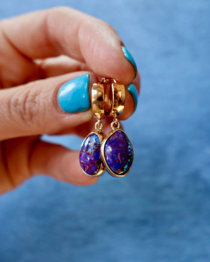 Mojave Turquoise Ear Huggie