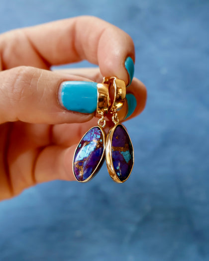 Mojave Turquoise Ear Huggie