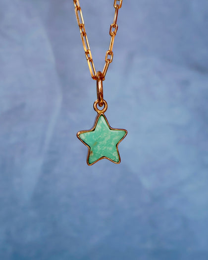 Campitos Turquoise Star on Gold Fill Chain