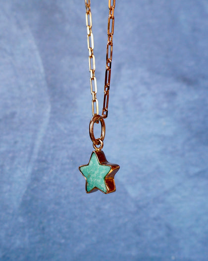 Campitos Turquoise Star on Gold Fill Chain