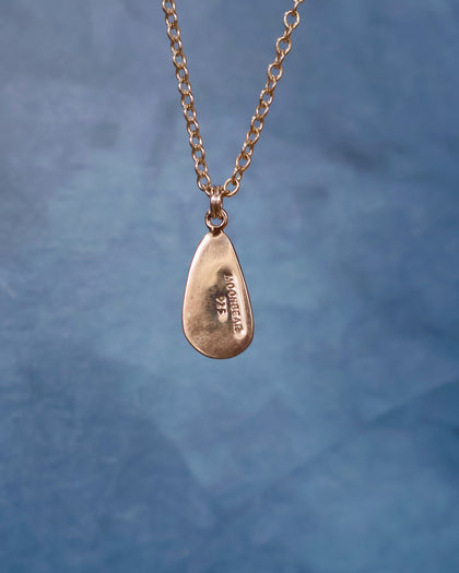 Dainty Turquoise Necklace on Sterling Silver Chain