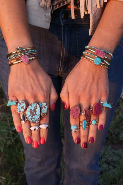 Wild Thistle Cobalto Calcite Ring