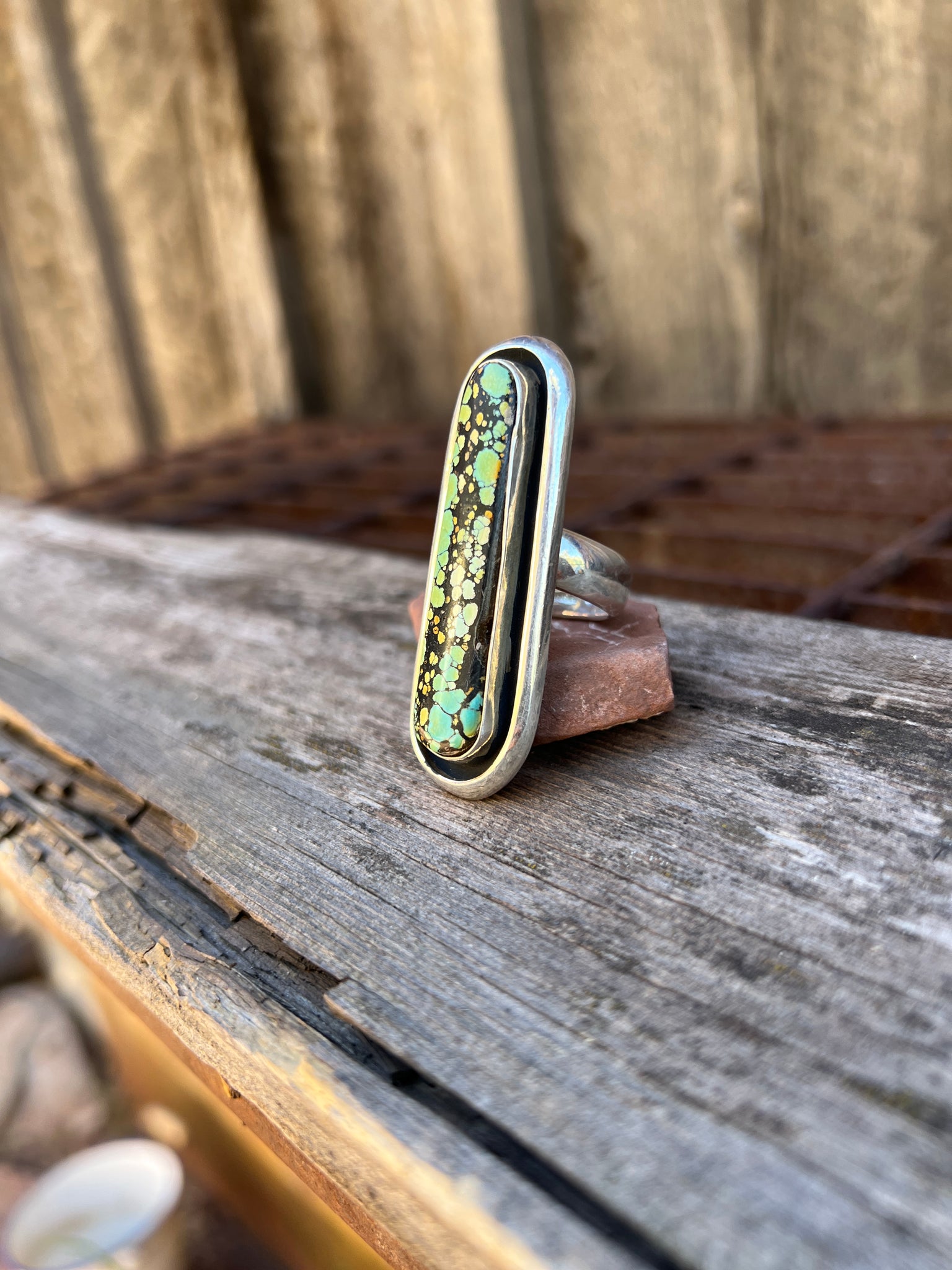 Cloud Mountain Shadow Box ring in Sterling Silver D5
