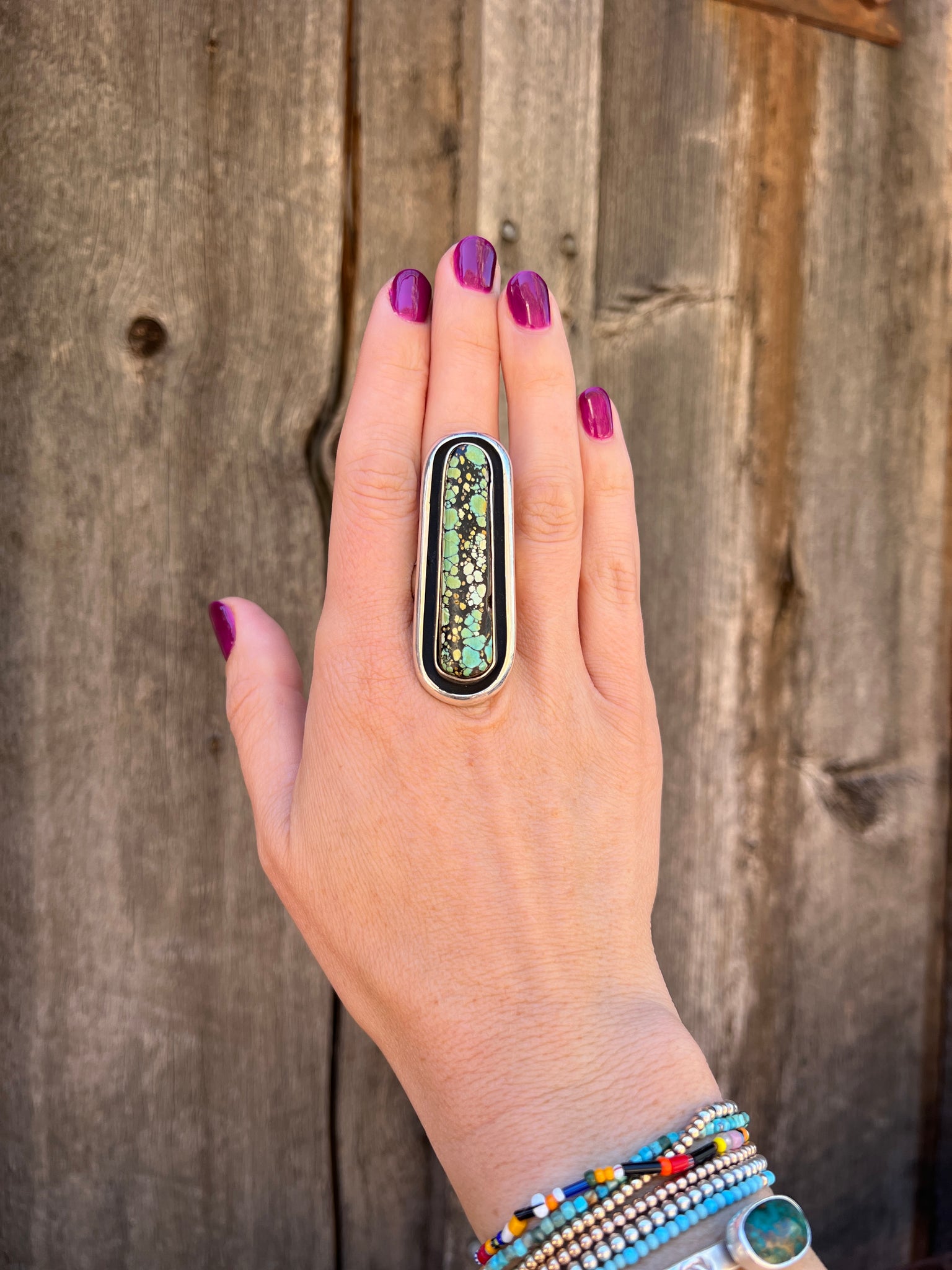 Cloud Mountain Shadow Box ring in Sterling Silver D5