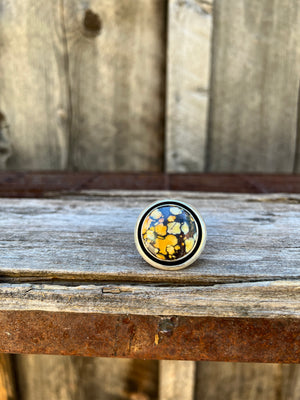 Cloud Mountain Shadow Box ring in Sterling Silver D8