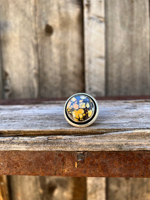 Cloud Mountain Shadow Box ring in Sterling Silver D8