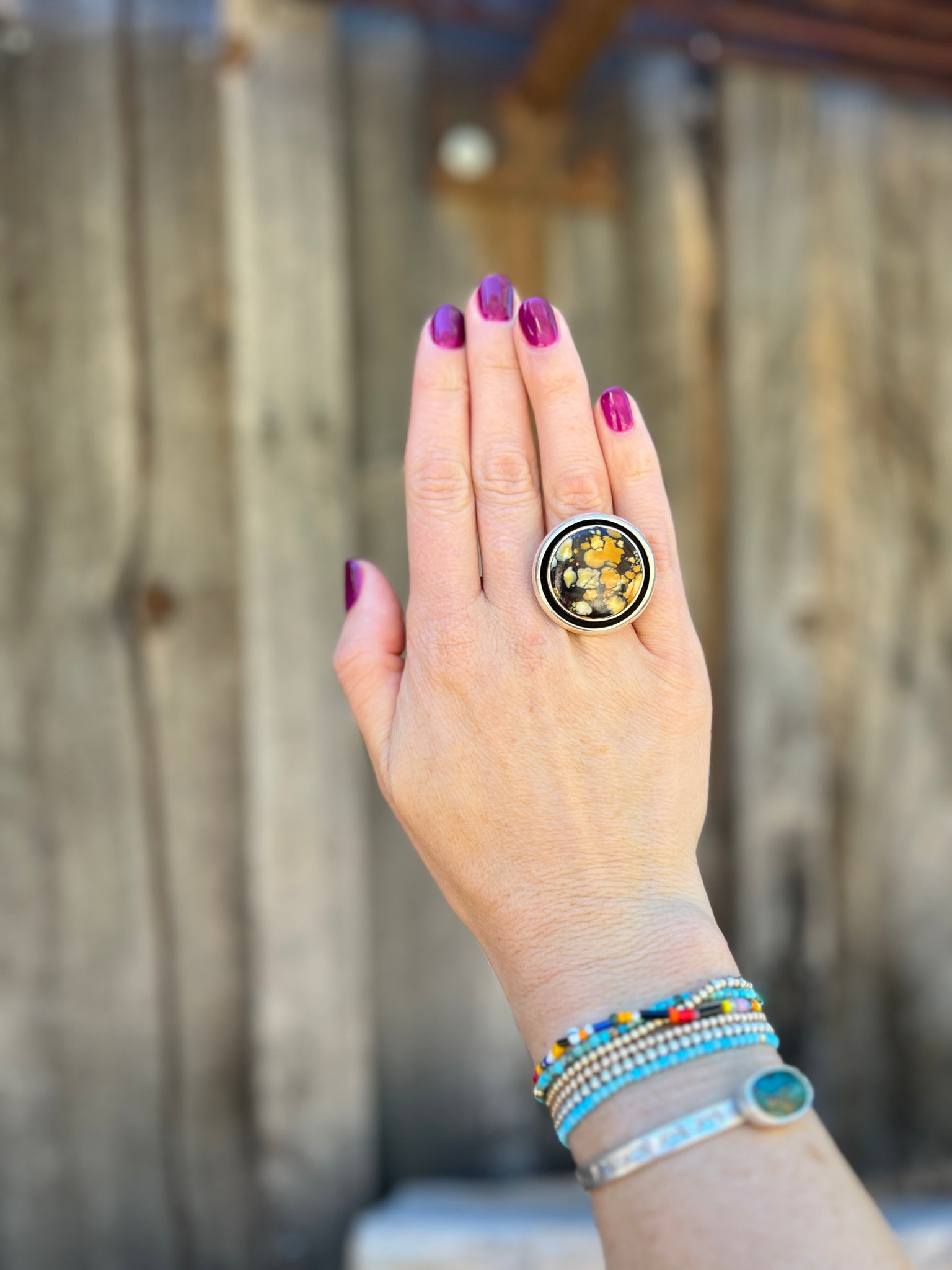 Cloud Mountain Shadow Box ring in Sterling Silver D8