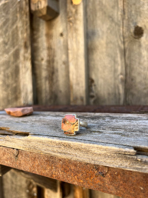 Red Creek Jasper ring in Sterling Silver D11