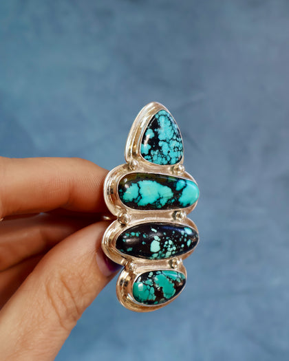 Wild Thistle Turquoise Ring