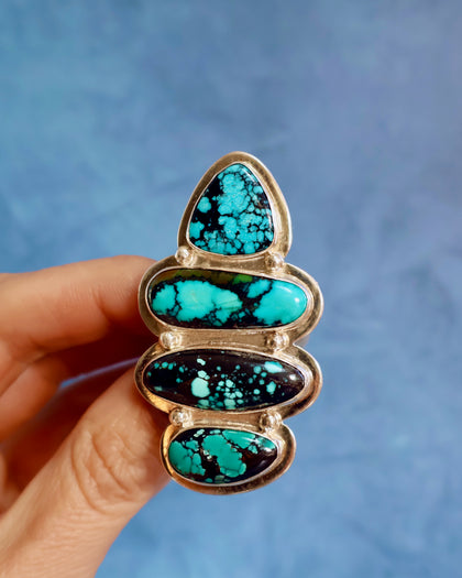 Wild Thistle Turquoise Ring