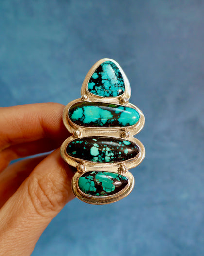 Wild Thistle Turquoise Ring