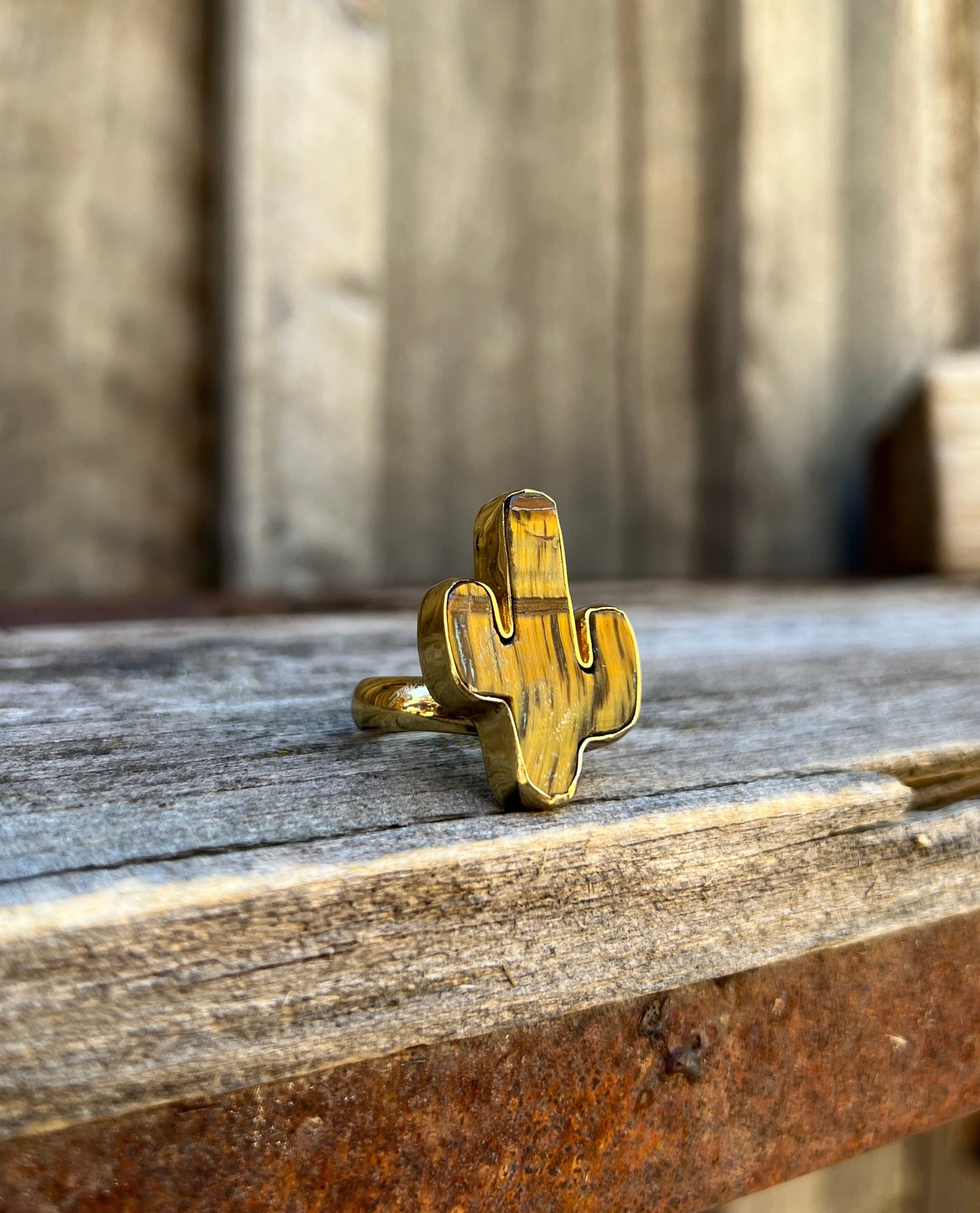 Saguaro Ring in Gold Alchemia D15