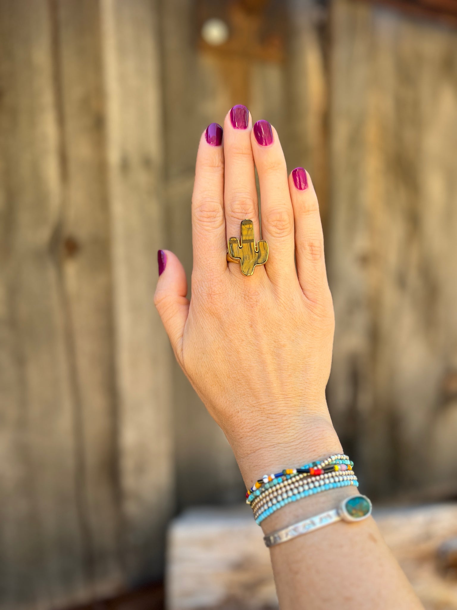 Saguaro Ring in Gold Alchemia D15