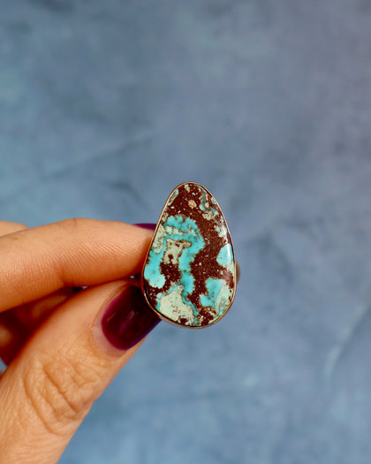 Turquoise Ring in Gold Alchemia