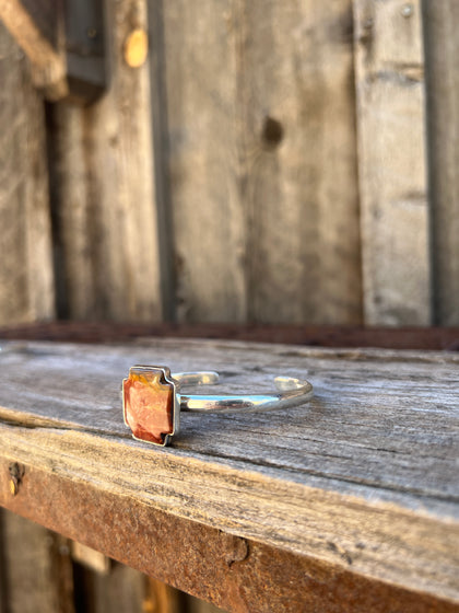 Red Creek Jasper Alpine Cross & Sterling Silver Bracelet
