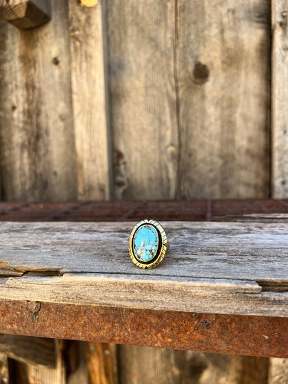 Cloud Mountain Detail Band Ring in Gold Alchemia