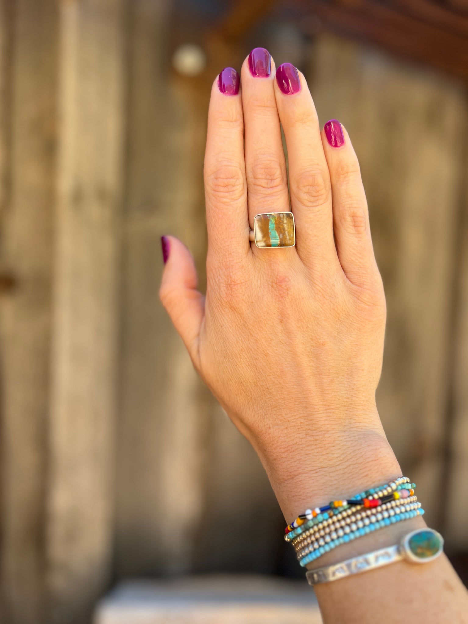 Royston Ribbom Ring in Sterling Silver D18