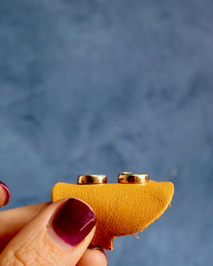 Hubei Turquoise Stud Earrings in Gold Alchemia WT151