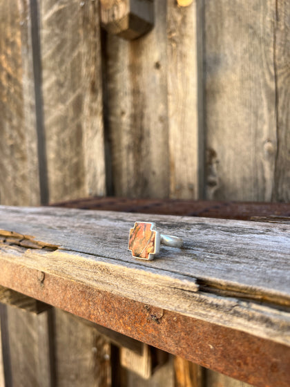 Red Creek Jasper ring in Sterling Silver