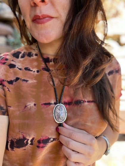 Cantera Opal Bolo in Sterling Silver