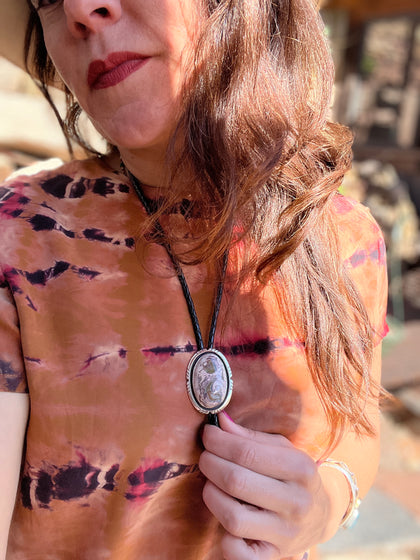 Cantera Opal Bolo in Sterling Silver