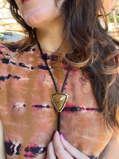 Golden Hour Bolo Coquina Jasper in Gold Alchemia