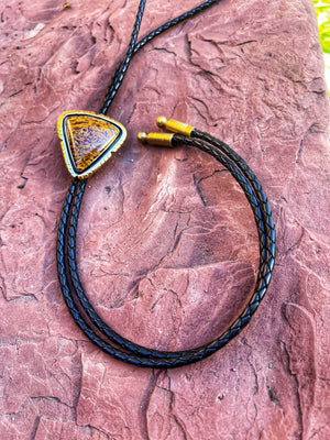 Golden Hour Bolo Coquina Jasper in Gold Alchemia D85