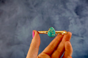 Turquoise & Gold Alchemia Cuff Bracelet  H39