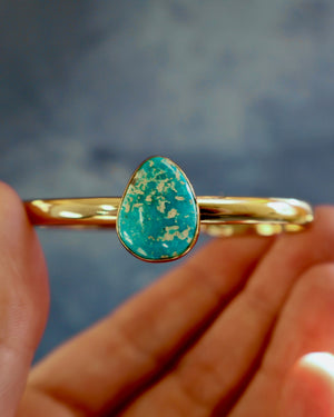 Turquoise & Gold Alchemia Cuff Bracelet  H39