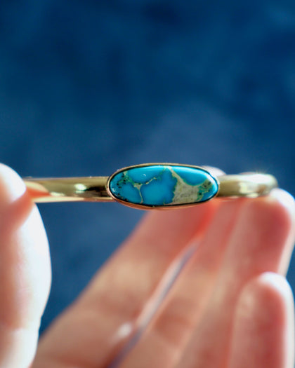 Turquoise & Gold Alchemia Cuff Bracelet