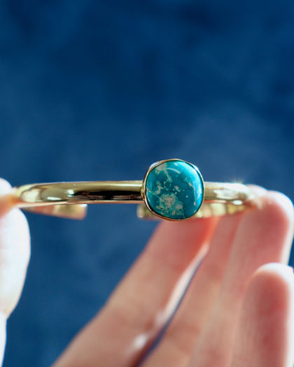 Turquoise & Gold Alchemia Cuff Bracelet