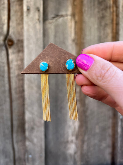 Blue Ridge Turquoise Snake Chain 2- Way Ear Jacket