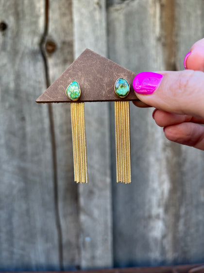 Sonoran Gold Turquoise Snake Chain 2- Way Ear Jacket