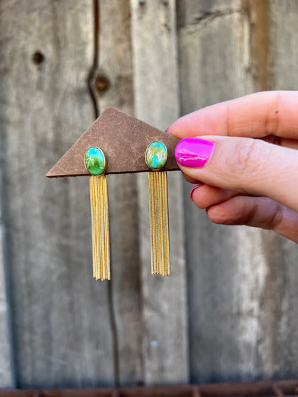 Sonoran Gold Turquoise Snake Chain 2- Way Ear Jacket