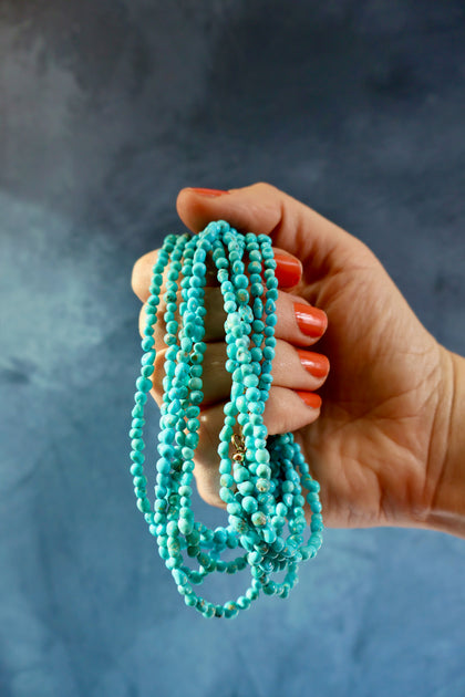 Campitos Turquoise Beaded Layering Necklace