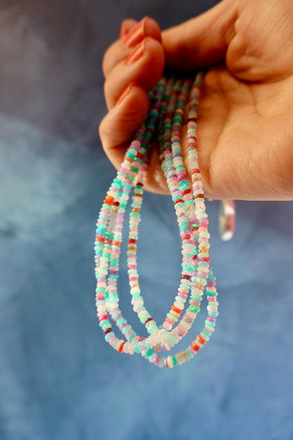 Rainbow Opal Layering Necklace