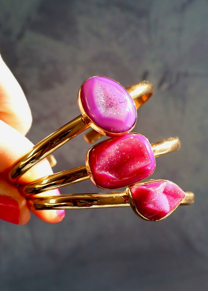 Druzy Mini-Cuff bracelet