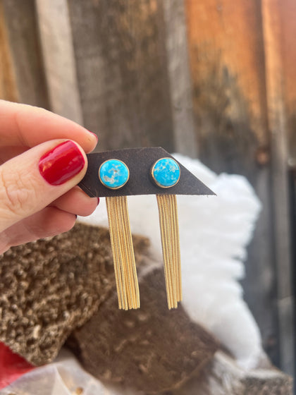 Sonoran Gold & Gold Alchemia Snake Chain Ear Jacket two piece earring set