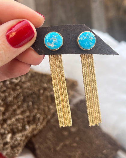 Sonoran Gold & Gold Alchemia Snake Chain Ear Jacket two piece earring set