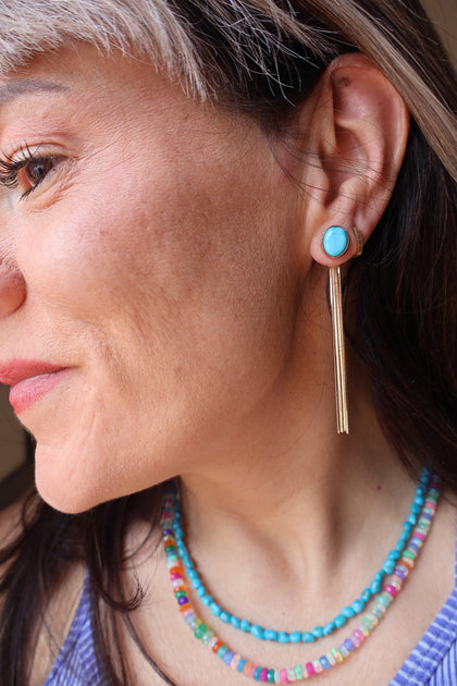 Kingman Turquoise Studs